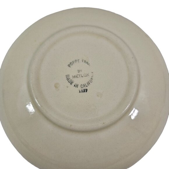 Vtg Metlox Poppytrail California Strawberry Ceramic Soup Salad Bowls – Set of 3 - Picture 9 of 16